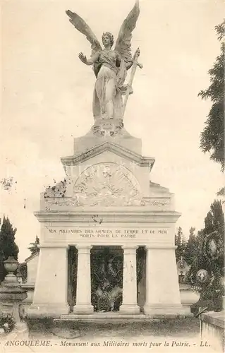 AK / Ansichtskarte Angouleme Monument aux Militaires morts pour la Patrie Kriegerdenkmal Angouleme