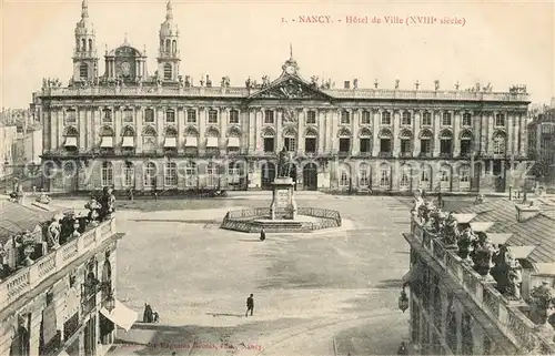 AK / Ansichtskarte Nancy_Lothringen Hotel de Ville Monument Nancy Lothringen