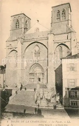 AK / Ansichtskarte La_Chaise Dieu Eglise facade La_Chaise Dieu