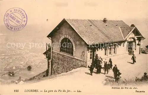 AK / Ansichtskarte Lourdes_Hautes_Pyrenees La gare du Pic du Jer Lourdes_Hautes_Pyrenees