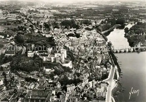 AK / Ansichtskarte Chinon_Indre_et_Loire Chateau vue aerienne Chinon_Indre_et_Loire