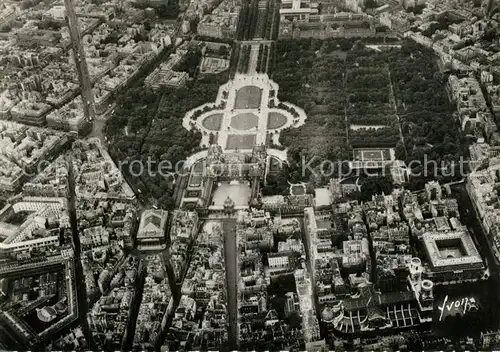 AK / Ansichtskarte Paris Jardin et Palais du Luxembourg Theatre de l Odeon Place Saint Sulpice vue aerienne Paris