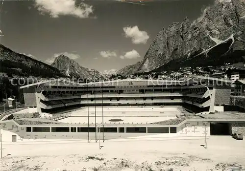 AK / Ansichtskarte Cortina_d_Ampezzo Stadio Olimpico del Ghiaccio Olympiastadion Cortina_d_Ampezzo