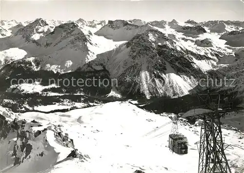 AK / Ansichtskarte Arosa_GR Luftseilbahn Arosa Weisshorn Wintersportplatz Alpen Arosa_GR