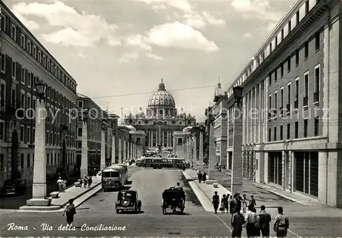 AK / Ansichtskarte Roma_Rom Via della Conciliazione Roma_Rom