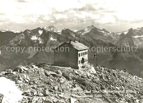 AK / Ansichtskarte Schwarzensteinhuette Rifugio Sasso Nero Berghuette Alpenpanorama Schwarzensteinhuette