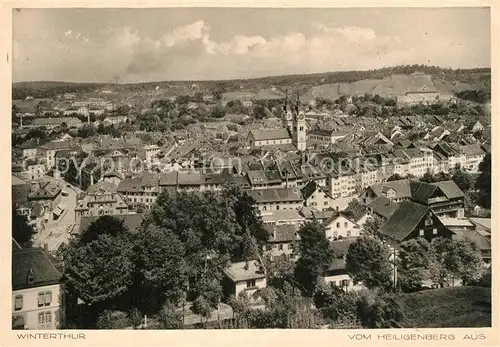 AK / Ansichtskarte Winterthur_ZH Panorama Blick vom Heiligenberg aus Winterthur ZH