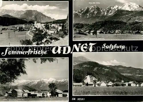 AK / Ansichtskarte Adnet Gesamtansicht mit Alpenpanorama Adnet