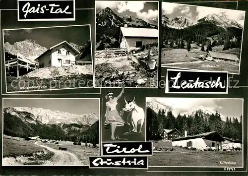 AK / Ansichtskarte Leutasch Berghuette und Almen im Gaistal Alpen Leutasch