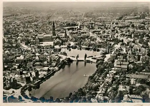 AK / Ansichtskarte Kiel Rund um den Kleinen Kiel Fliegeraufnahme Kiel
