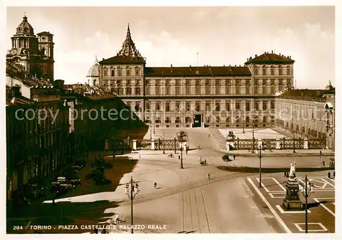 AK / Ansichtskarte Torino Piazza Castello e Palazzo Reale Monumento Torino