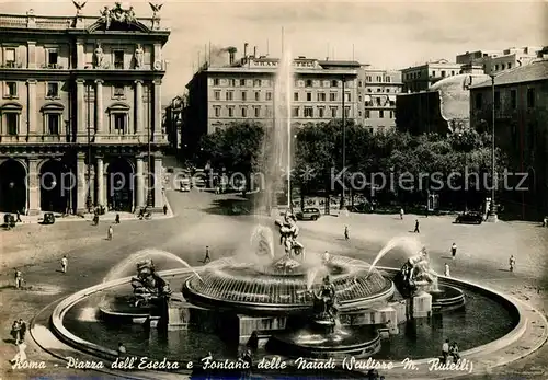 AK / Ansichtskarte Roma_Rom Piazza dell Esedra e Fontana delle Naiadi Roma_Rom