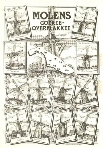 AK / Ansichtskarte Goeree_Overklakkee Molens Windmuehlen der Insel 