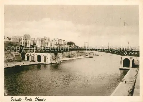 AK / Ansichtskarte Taranto Ponte Chiuso Taranto