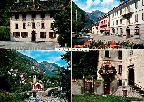 AK / Ansichtskarte Cevio Teilansichten Kirche Alpen Cevio