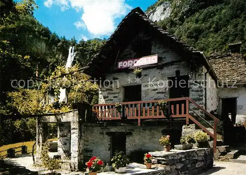 AK / Ansichtskarte Foroglio_Val_Bavona Ristorante Foroglio Foroglio_Val_Bavona