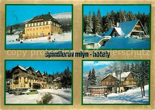 AK / Ansichtskarte Spindleruv_Mlyn_Spindlermuehle Krkonose Berghotels Riesengebirge Spindleruv_Mlyn
