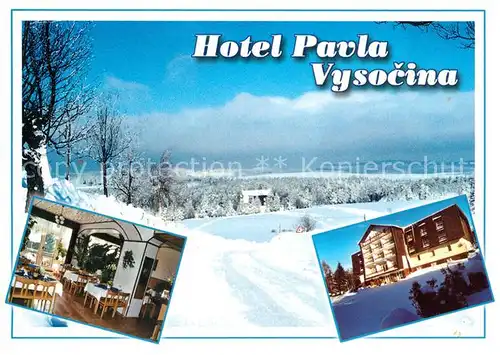 AK / Ansichtskarte Vlachovice Hotel Pavla Vysocina Winterlandschaft 