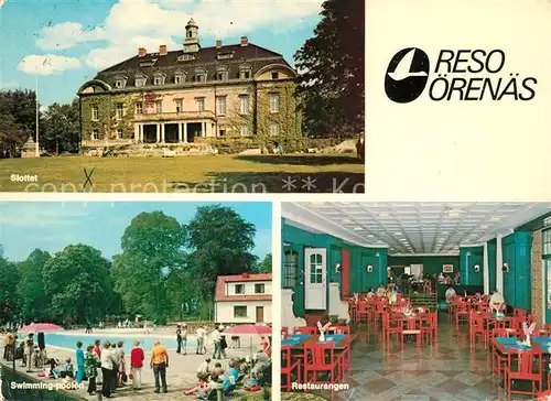 AK / Ansichtskarte Glumsloev oerenaes Slottet Restaurangen Swimming Pool 