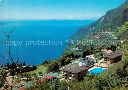 AK / Ansichtskarte Tignale_del_Garda Residence La Portella Meerblick Kueste Tignale_del_Garda