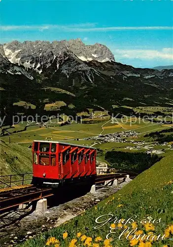 AK / Ansichtskarte Ellmau_Tirol Hartkaiser Standseilbahn gegen Wilden Kaiser Ellmau Tirol