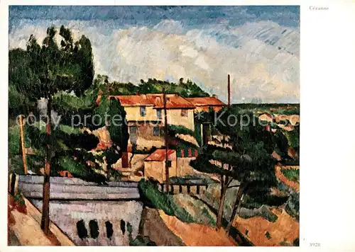 AK / Ansichtskarte Muenchen Paul Cezanne Viadukt in lEstaque Gemaelde Ackermann Kunstverlag Muenchen
