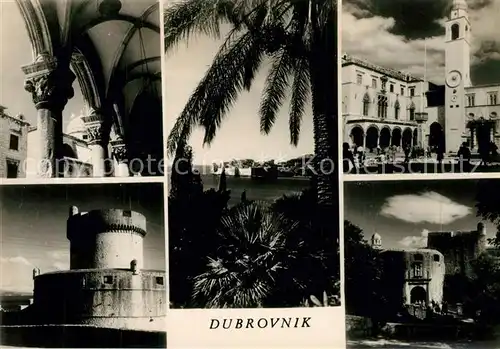 AK / Ansichtskarte Dubrovnik_Ragusa Teilansichten Schloss Turm Dubrovnik Ragusa