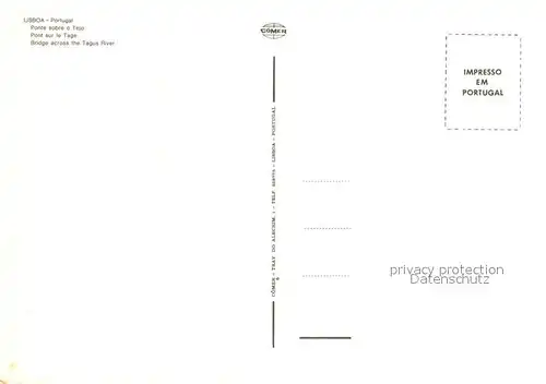 AK / Ansichtskarte Lisboa Bridge across the Tagus River Lisboa