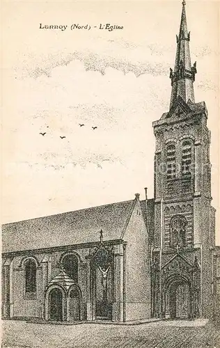 AK / Ansichtskarte Lannoy_Nord Eglise Lannoy Nord