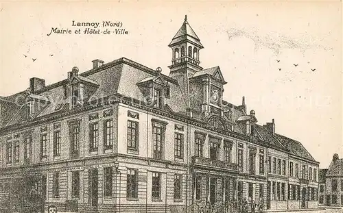 AK / Ansichtskarte Lannoy_Nord Mairie et Hotel de Ville Lannoy Nord
