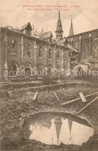 AK / Ansichtskarte Lille_Nord Mont des Cats l`Abbaye bombardee Lille_Nord