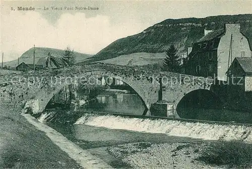 AK / Ansichtskarte Mende Vieux Pont Notre Dame Mende