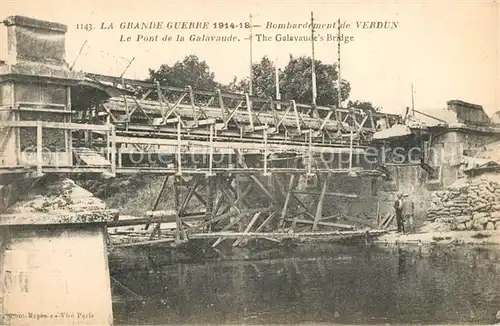 AK / Ansichtskarte Verdun sur Garonne Grand Guerre Bombardements 1914 18 Pont de la Galavaude Verdun sur Garonne
