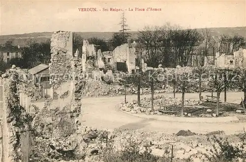AK / Ansichtskarte Verdun sur Garonne Ruines Place d`Armes Verdun sur Garonne