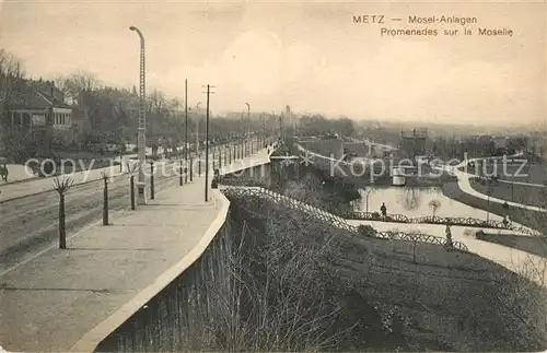 AK / Ansichtskarte Metz_Moselle Mosel Anlagen  Metz_Moselle