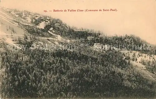 AK / Ansichtskarte Saint Paul_Alpes Maritimes Batterie de Vallon Claus Saint Paul