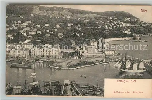 AK / Ansichtskarte Nice_Alpes_Maritimes Fliegeraufnahme Port Nice_Alpes_Maritimes