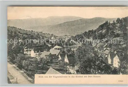 AK / Ansichtskarte Sulzern Blick von Vogesenstrasse in das Kleintal Sulzern