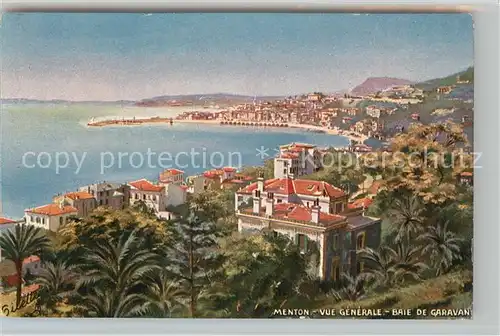 AK / Ansichtskarte Menton_Alpes_Maritimes Baie de Caravan Menton_Alpes_Maritimes