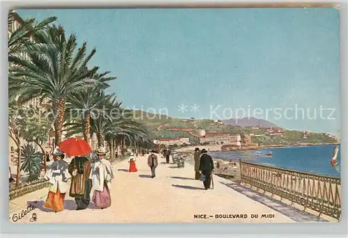 AK / Ansichtskarte Nice_Alpes_Maritimes Boulevard du Midi Gilette Nice_Alpes_Maritimes