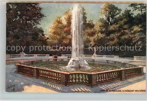 AK / Ansichtskarte Versailles_Yvelines Chateau Bosquet des Domes Versailles_Yvelines