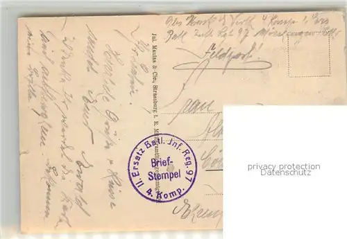 AK / Ansichtskarte Strasbourg_Alsace Heldengr?ber am H?king Strasbourg Alsace