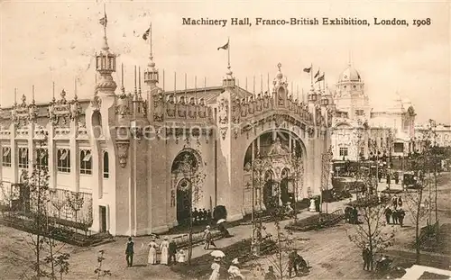 AK / Ansichtskarte London Machinery Hall Franco British Exhibition London