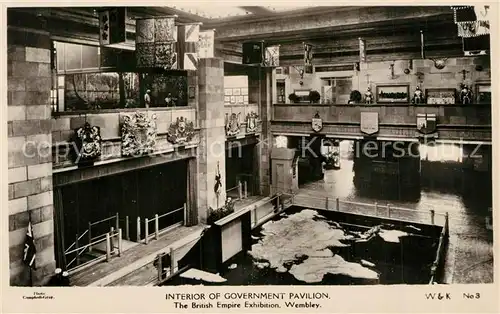 AK / Ansichtskarte Wembley Interior of Government Pavilion British Empire Exhibition 