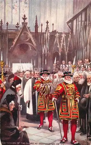 AK / Ansichtskarte London Yeoman of the Guard at Westminster Abbey London