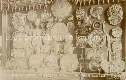 AK / Ansichtskarte Windsor_Castle Gold Plate Buffet St Georges Hall Windsor_Castle