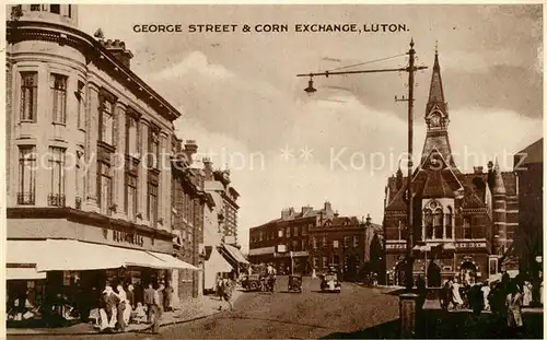 AK / Ansichtskarte Luton George Street & Corn Exchange  