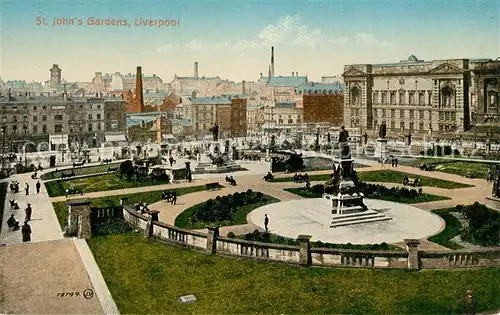 AK / Ansichtskarte Liverpool St Johns Gardens Liverpool