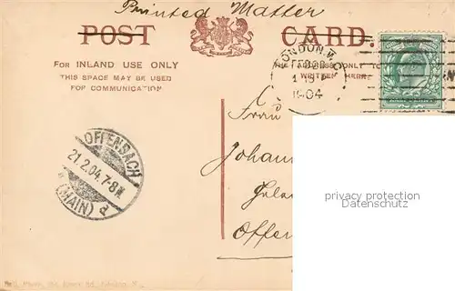 AK / Ansichtskarte London International Gallery London