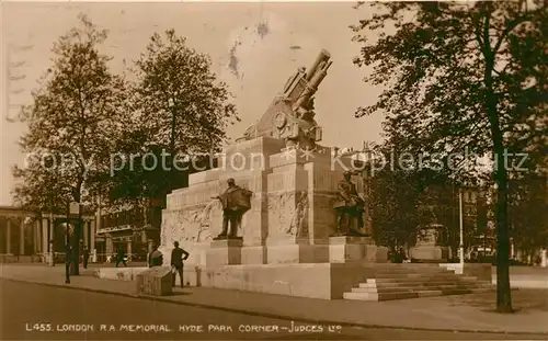 AK / Ansichtskarte London RA Memorial Hyde Park Corner Judges London